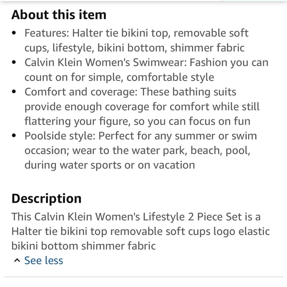 NWT Calvin Klein Fuchsia Bikini Set size L - Picture 14 of 14